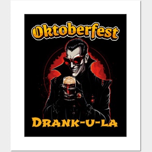 Funny Oktoberfest - Dracula Halloween - Drank-U-LA Posters and Art